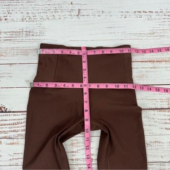 Lot of 2 Lululemon Size 4 Brown Zoned In 27" & Floral Spritz Wunder Under Tight - Picture 7 of 15